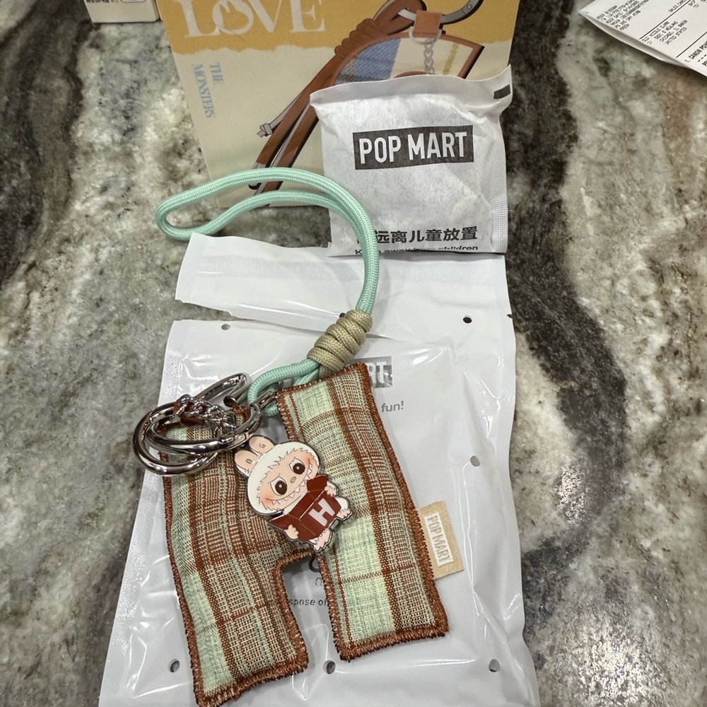 Pop Mart Pin for Love Pendant Blind Box letter H